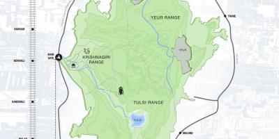 Карта на sanjay ганди националниот парк