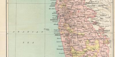 Карта на Бомбај претседателство