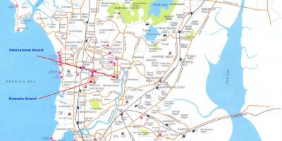Мумбаи локалните маршрутата на мапата