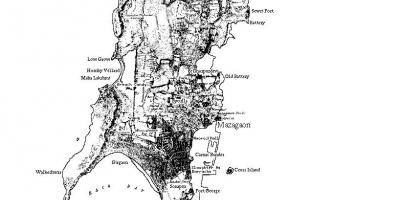 Карта на Мумбаи остров