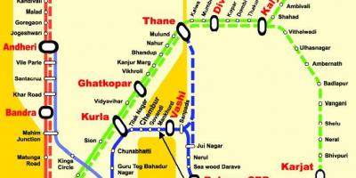 Мумбаи централна линија места на мапата