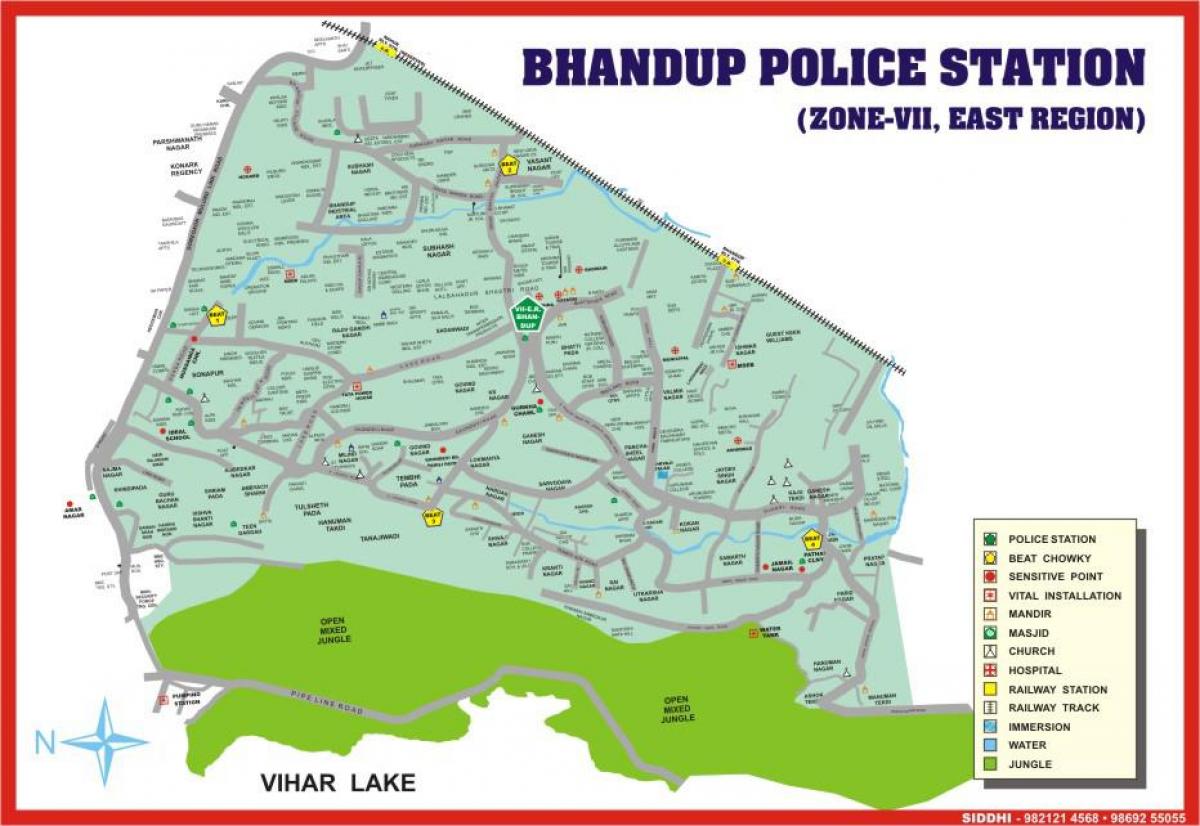 Мумбаи Bhandup мапа
