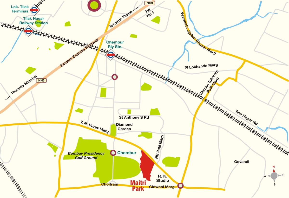 Мумбаи Chembur мапа
