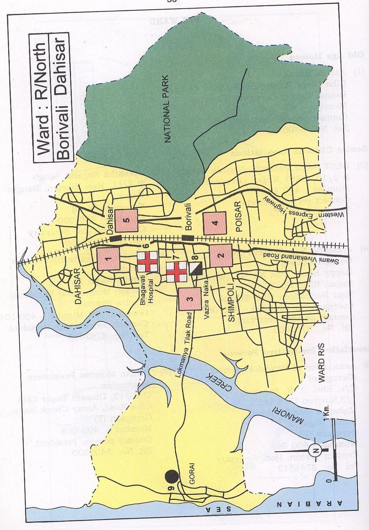 карта на Dahisar Мумбаи