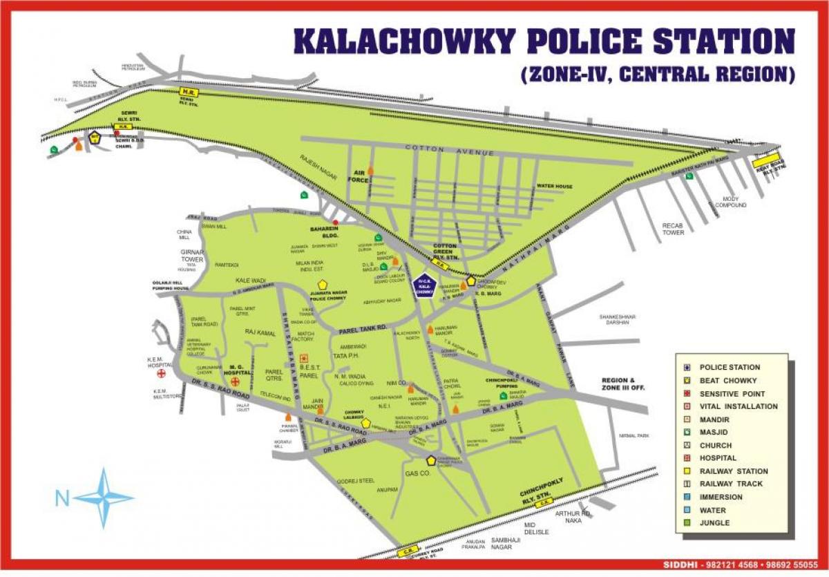 карта на Kalachowki Мумбаи
