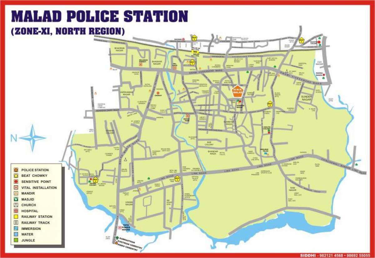 Мумбаи Malad мапа