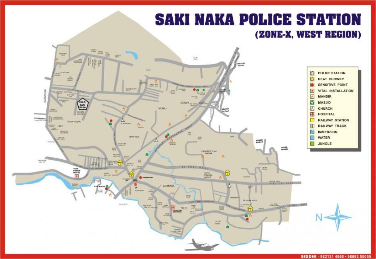 Мумбаи Sakinaka мапа