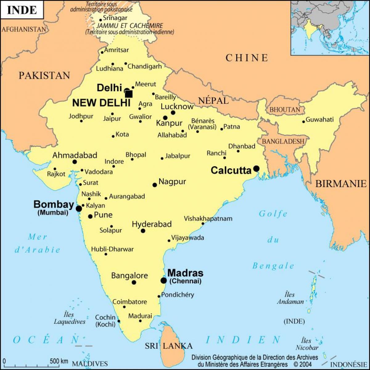 карта на Бомбај, индија
