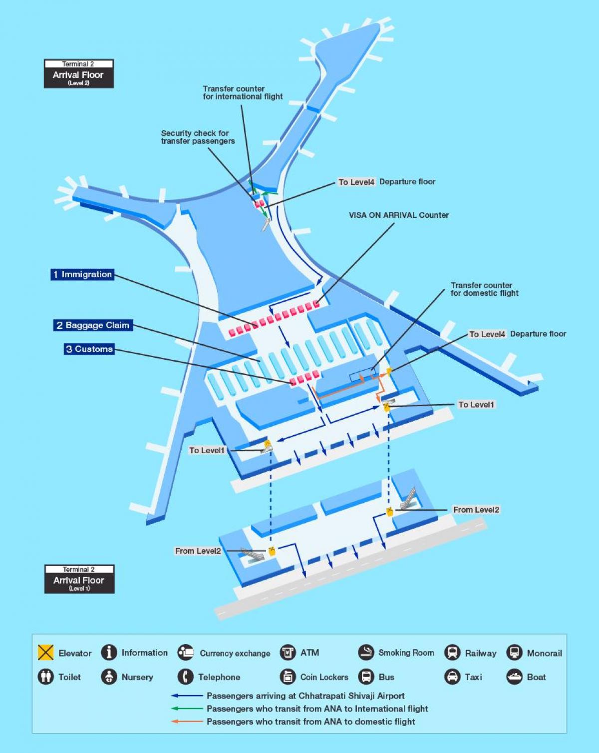 карта на Мумбаи меѓународниот аеродром