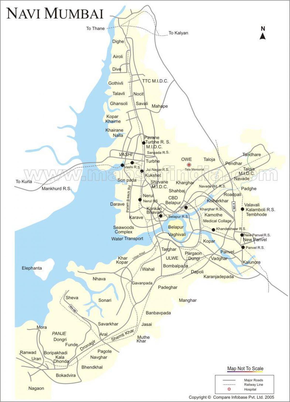 карта на нова Мумбаи