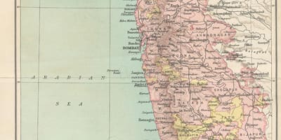 Карта на Бомбај претседателство
