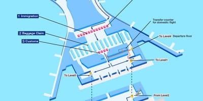Карта на Мумбаи меѓународниот аеродром