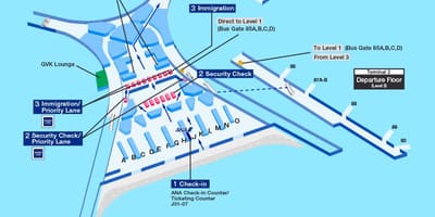 Мумбаи меѓународниот аеродром терминал 2 мапа