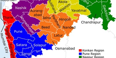 Карта на Maharashtra Мумбаи