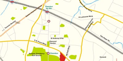 Мумбаи Chembur мапа