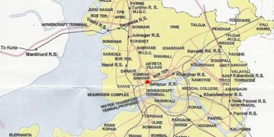 Карта на navi Мумбаи