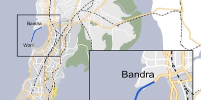 Мумбаи Worli мапа
